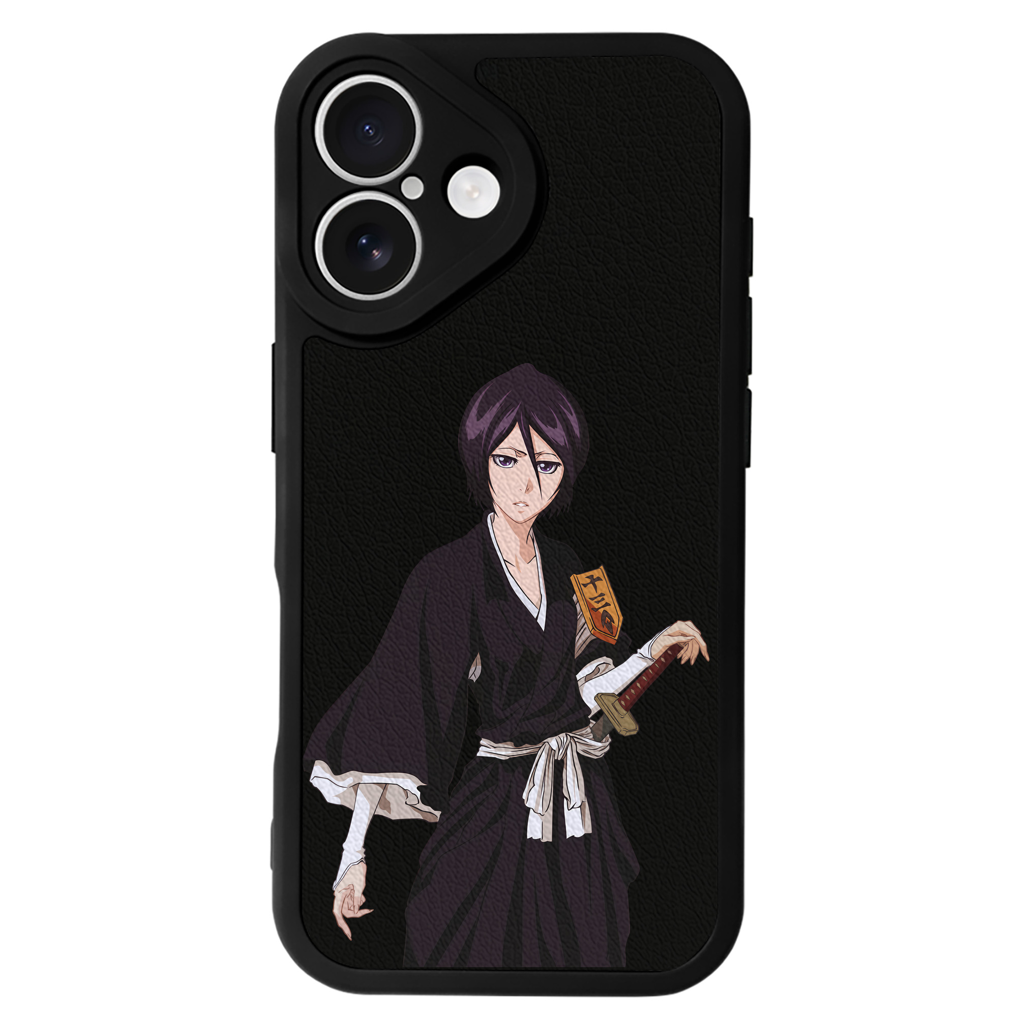 （画像用） ブリーチ 朽木ルキア BLEACH Kuchiki Rukia 【iPhone 16シリーズ対応】シリコンスマホケース（レザー調） 材質：シリコン